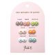 Semainier de 7 Paires de Boucles d'Oreilles - Fleurs - YUKO.B