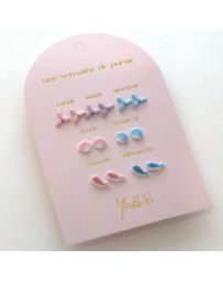 Semainier de 7 Paires de Boucles d'Oreilles - Océan - YUKO.B