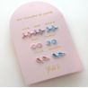 Semainier de 7 Paires de Boucles d'Oreilles - Océan - YUKO.B