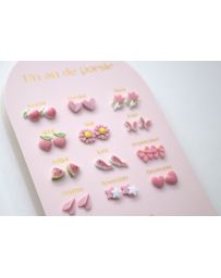 Un An de Poésie - 12 Paires de Boucles d'Oreilles - YUKO.B