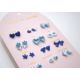 Un An de Poésie - 12 Paires de Boucles d'Oreilles - Bleue - YUKO.B