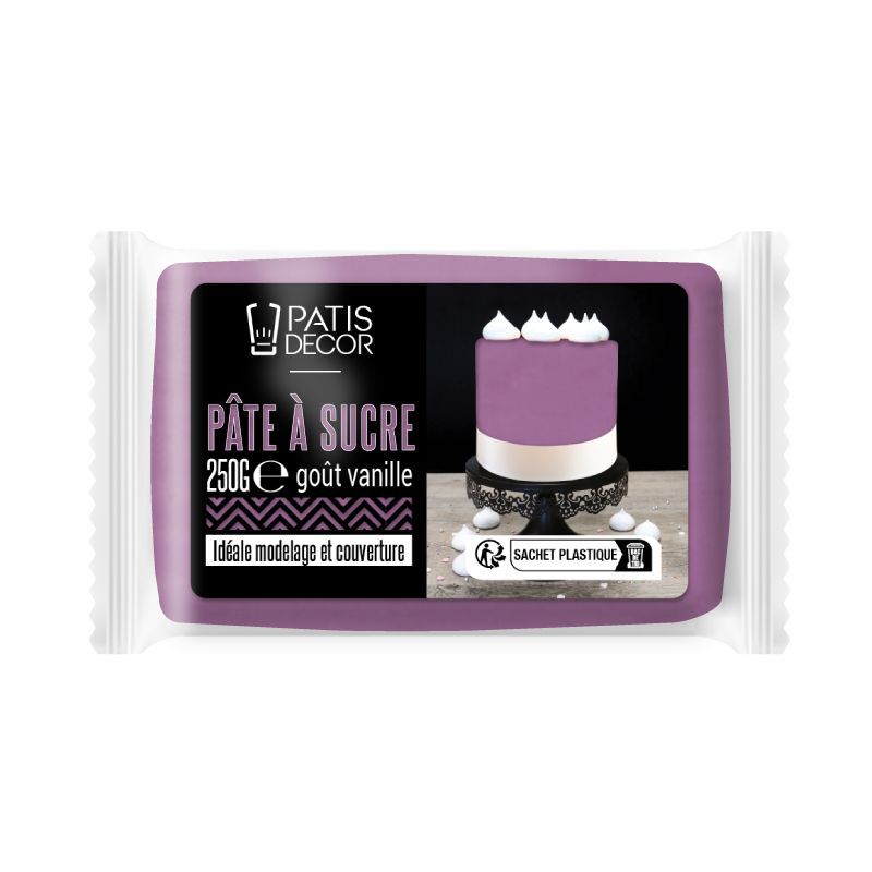 PÂTE À SUCRE - VIOLET - 250G - CERF DELLIER