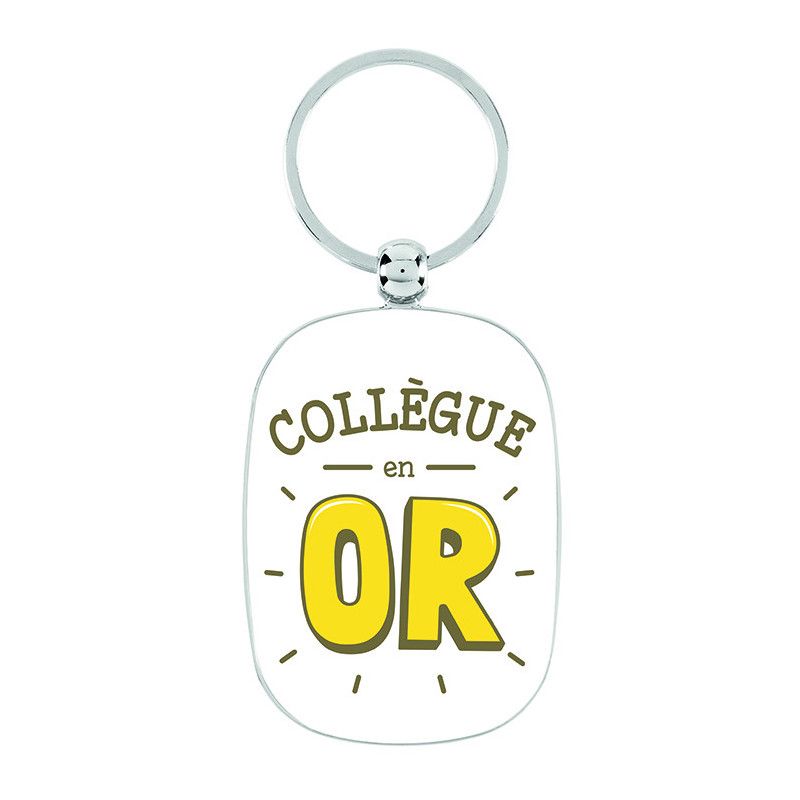 PORTE-CLÉS OPAT COLLÈGUE EN OR - DERRIERE LA PORTE