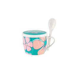 BOL À SOUPE PERMAN (+COUVERCLE) FLEURS RÉTRO - DERRIÈRE LA PORTE
