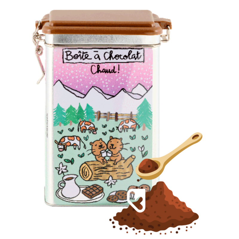 BOÎTE À FENÊTRE (HERMÉTIQUE) CACAO MARMOTTES - DERRIÈRE LA PORTE