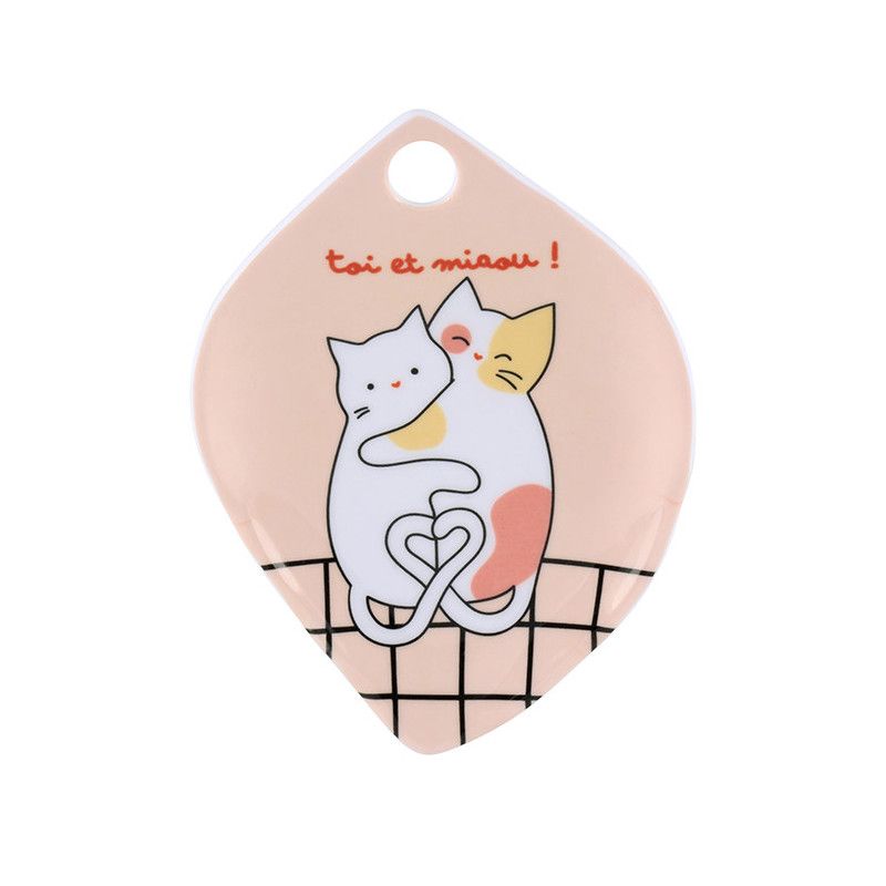 REPOSE SACHET DE THÉ FEUILLE CHATS CALINOU - DERRIÈRE LA PORTE