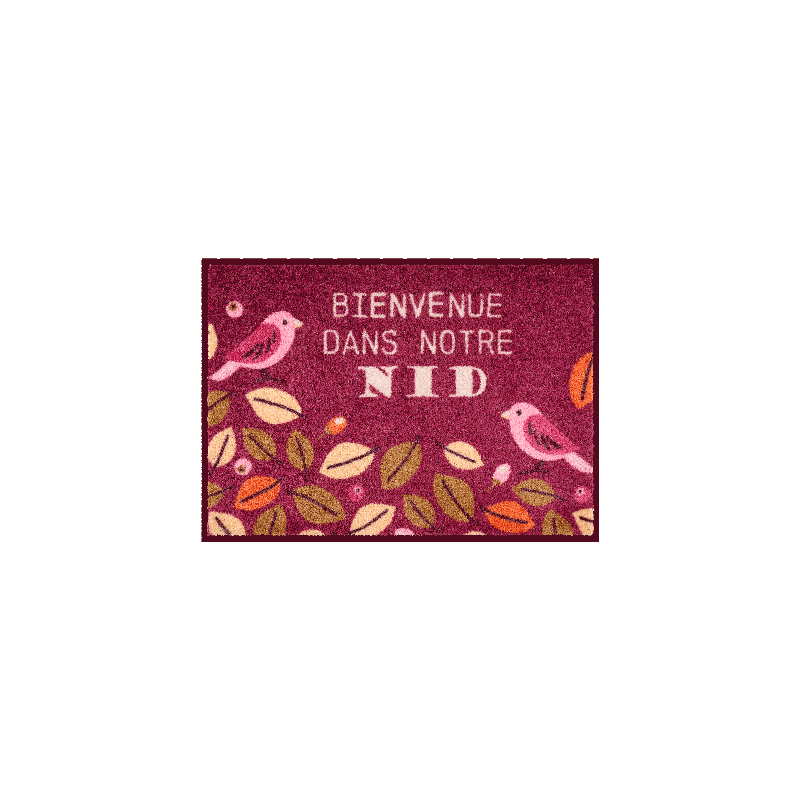 TAPIS DE PATIO LEMIYO BIENVENUE DANS NOTRE NID - DERRIERE LA PORTE