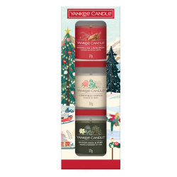 Coffret 3 Bougies votives en verre Noël 2025 - YANKEE CANDLE