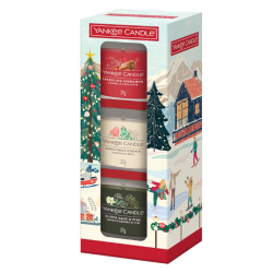 Coffret 3 Bougies votives en verre Noël 2025 - YANKEE CANDLE