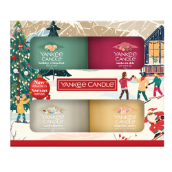 Coffret de 4 Bougies votives en verre NOËL 2025 - YANKEE CANDLE