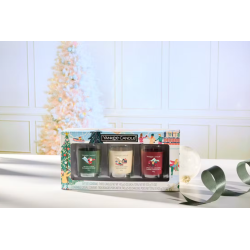Coffret de 3 Bougies timbales Noël 2025 - YANKEE CANDLE