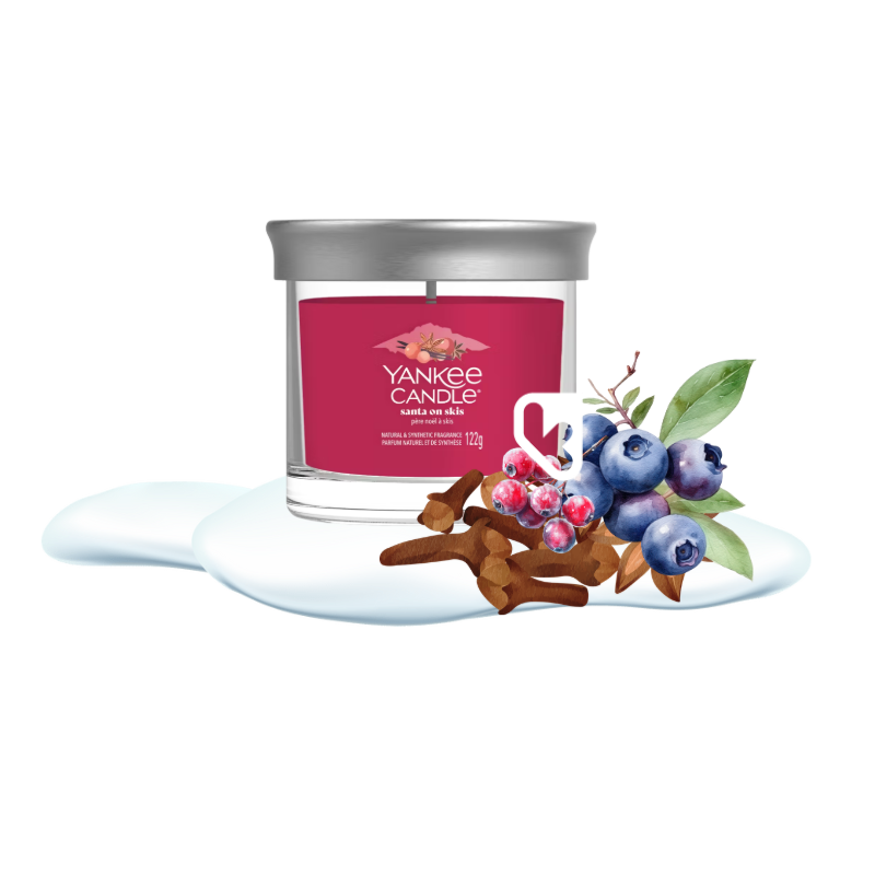 SANTA ON SKIS - PETIT GOBELET - YANKEE CANDLE