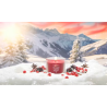 SANTA ON SKIS - VOTIVE EN VERRE - YANKEE CANDLE