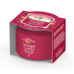 SANTA ON SKIS - VOTIVE EN VERRE - YANKEE CANDLE