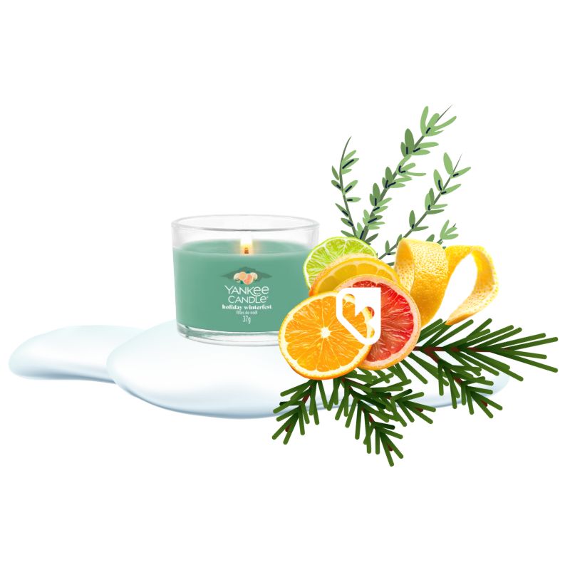 HOLIDAY WINTERFEST - VOTIVE EN VERRE - YANKEE CANDLE