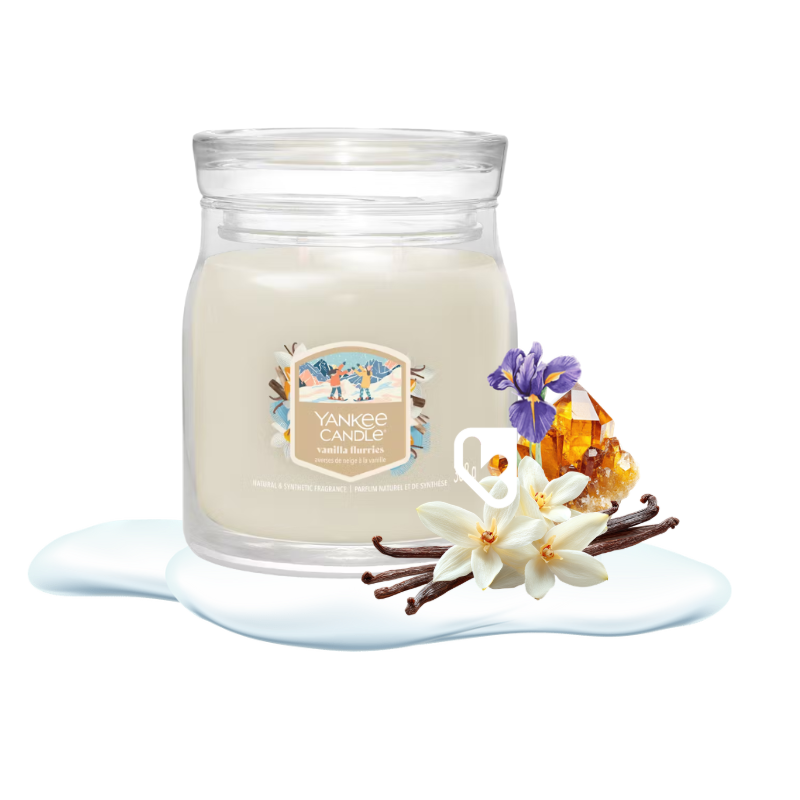 VANILLA FLURRIES - MOYENNE JARRE - YANKEE CANDLE