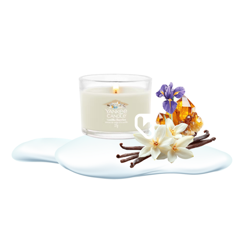 VANILLA FLURRIES - VOTIVE EN VERRE - YANKEE CANDLE