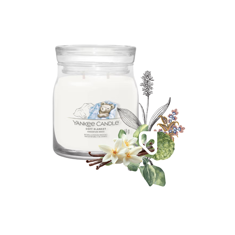 LA COUVERTURE DOUCE - MOYENNE JARRE - YANKEE CANDLE