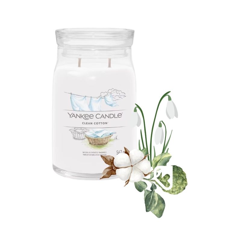 COTON FRAIS - GRANDE JARRE - YANKEE CANDLE