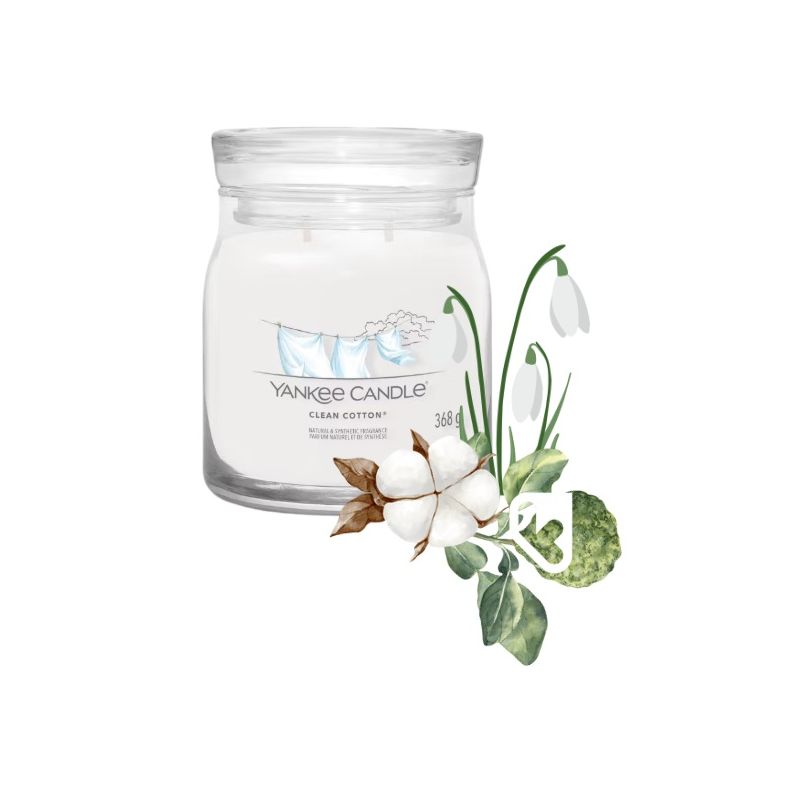 COTON FRAIS - MOYENNE JARRE - YANKEE CANDLE