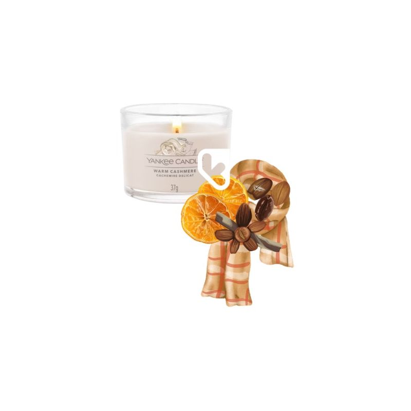 CACHEMIRE DELICAT - VOTIVE EN VERRE - YANKEE CANDLE
