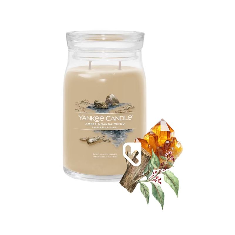 AMBRE & BOIS DE SANTAL - GRANDE JARRE - YANKEE CANDLE