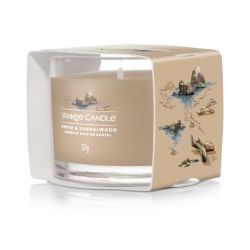 AMBRE & BOIS DE SANTAL - VOTIVE EN VERRE - YANKEE CANDLE