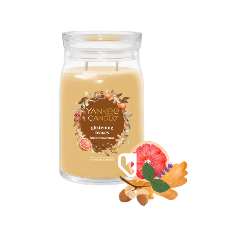 FEUILLES CHATOYANTES - GRANDE JARRE - YANKEE CANDLE