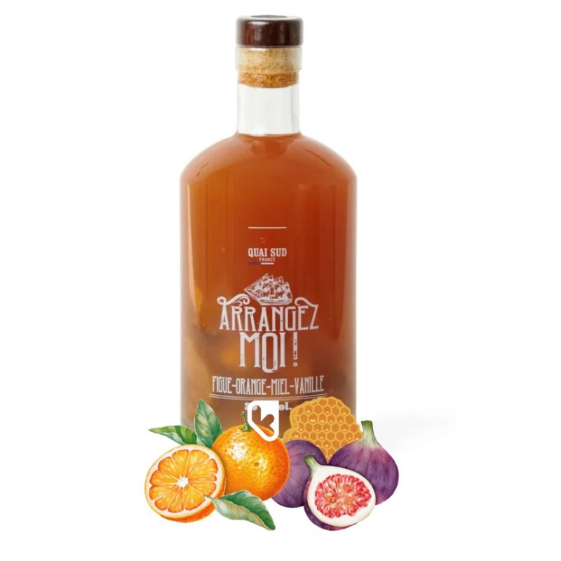 Rhum Arrangé - Figue, Orange, Miel - Bouteille Pacho 70cl 30% Vol. - QUAI S