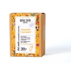 THÉ NOIR AMANDE CARAMEL BOÎTE 15 INFUSETTES - QUAI SUD
