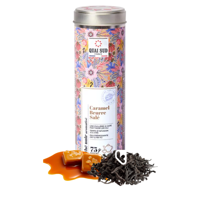 Thé Noir - Caramel au beurre salé - Boîte 75g - QUAI SUD