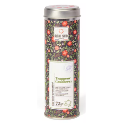 Thé Noir du Trappeur Cranberry - Boîte ronde 75g - QUAI SUD