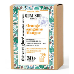 THÉ VERT ORANGE SANGUINE MANGUE - BOÎTE 15 INFUSETTES - QUAI SUD