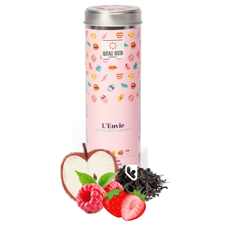 THE NOIR - L'ENVIE - POMME FRAMBOISE CERISE - QUAI SUD