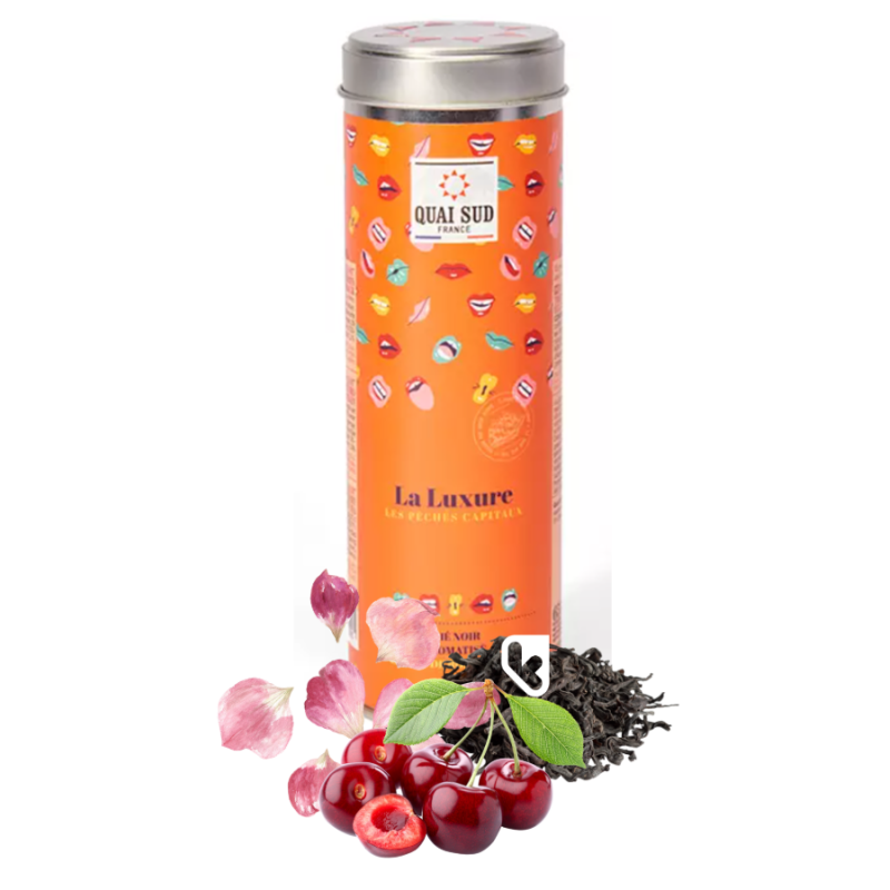 Thé Noir - La Luxure - Eclats de Rose & Cerise - QUAI SUD