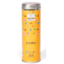 Thé noir - La Colère - Gingembre, Fraise - Boîte 65g - QUAI SUD