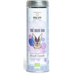 Thé Noir BIO - Biscuit, Cannelle - Boîte 100g - QUAI SUD