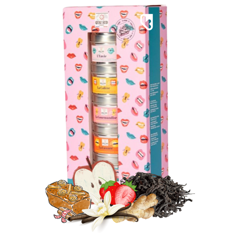 Coffret de Thés Noirs - Les Pêchés capitaux - QUAI SUD