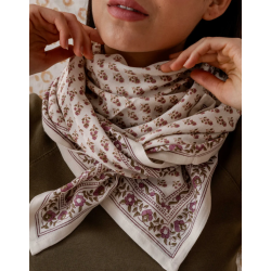 GRAND FOULARD - AARTI VANILLE - BINDI ATELIER