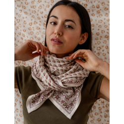 GRAND FOULARD - AARTI VANILLE - BINDI ATELIER