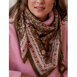 GRAND FOULARD INDIEN - KIALA BISCUIT - BINDI ATELIER