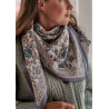 GRAND FOULARD INDIEN - KIALA CÉLESTE - BINDI ATELIER