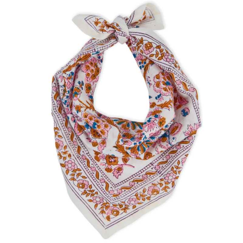PETIT  FOULARD INDIEN - KIALA BLOOM - BINDI ATELIER