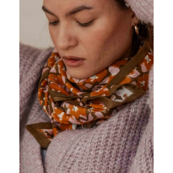 GRAND FOULARD INDIEN - POSY CANNELLE - BINDI ATELIER