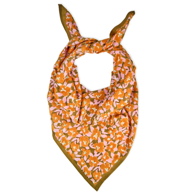 GRAND FOULARD INDIEN - POSY CANNELLE - BINDI ATELIER