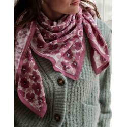 GRAND FOULARD INDIEN - POSY DAHLIA - BINDI ATELIER