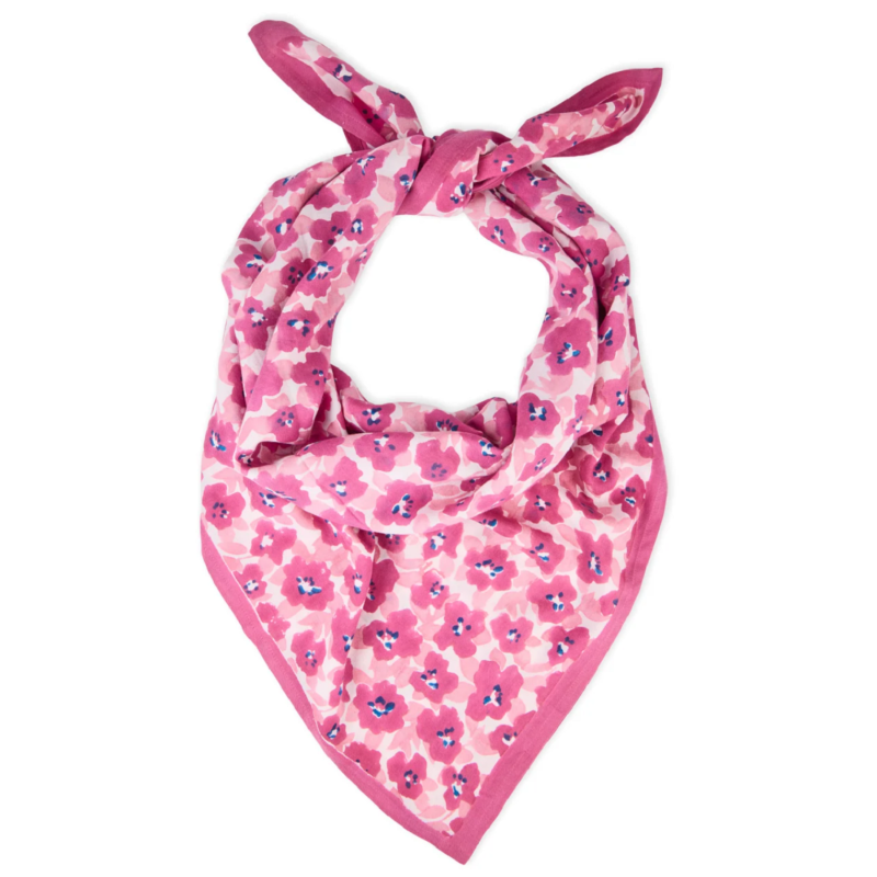 GRAND FOULARD INDIEN - POSY DAHLIA - BINDI ATELIER