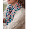 GRAND FOULARD INDIEN - POSY OPALE - BINDI ATELIER