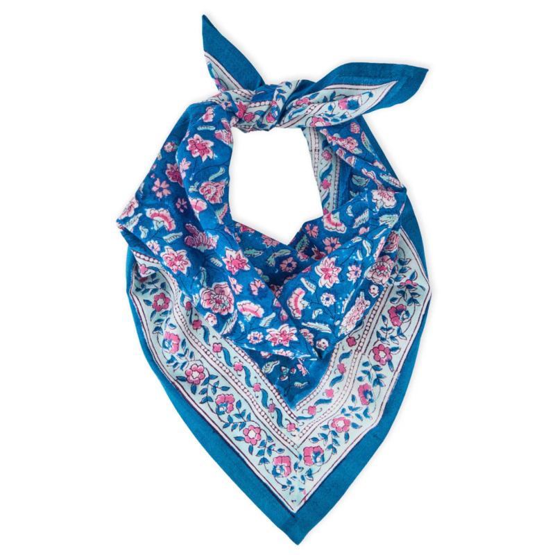 PETIT FOULARD INDIEN - EDEL AQUA - BINDI ATELIER