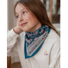PETIT  FOULARD INDIEN - EDEL AQUA  - BINDI ATELIER